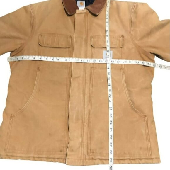 Vintage CARHARTT C03 BRN Quilt Lined Duck Canvas Jacket Coat Men Size 40 Regular - Picture 10 of 10